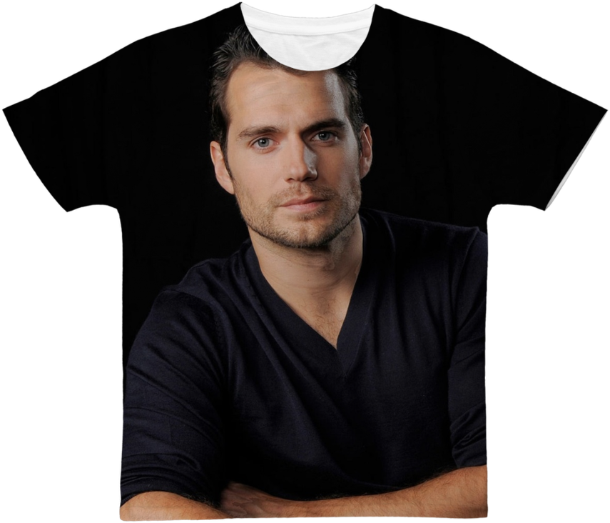 Henry Cavill ﻿classic Sublimation Adult T-shirt - Henry Cavill Como Eu Era Antes De Você (900x900), Png Download