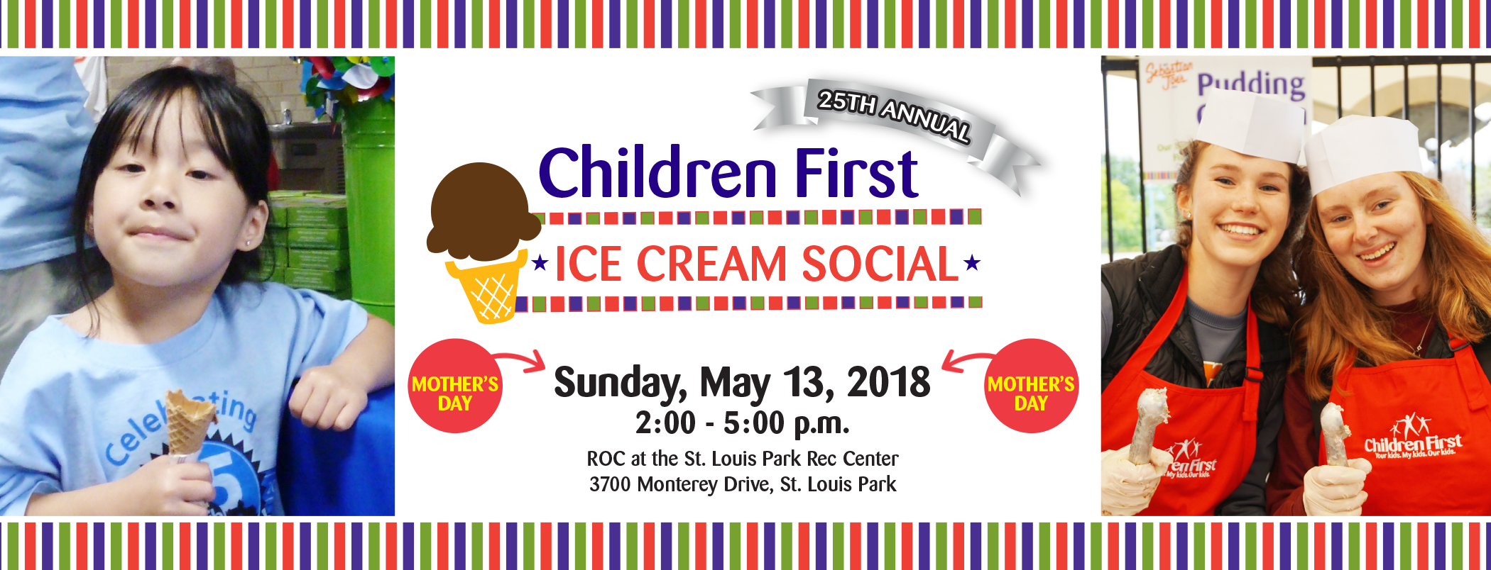 2018 Ice Cream Social Fb Image - Ampelmann アンペルマンキッズウォッチ Afb-2040-12 レッド×クリアケース (2100x804), Png Download