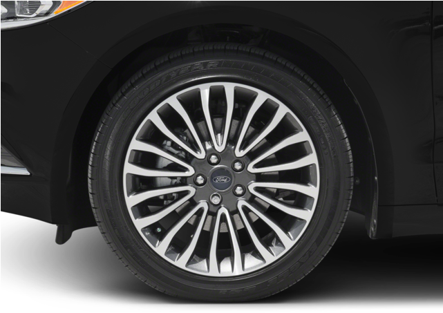 2017 Ford Fusion Se Fwd - Cadillac Ats Black Chrome Wheels (640x480), Png Download