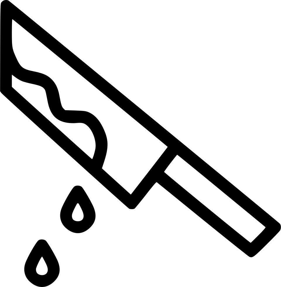 Blood Knife Horror Murder Party Comments - Portable Network Graphics (960x980), Png Download