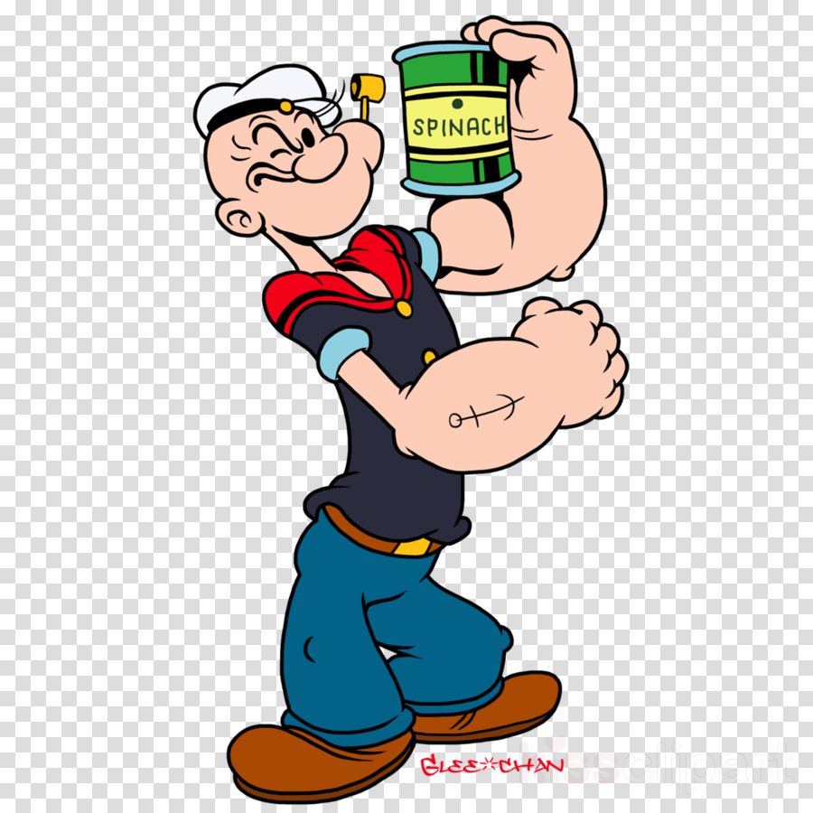 Download Popeye The Sailor Man Retro Movie Painting (900x900), Png Download