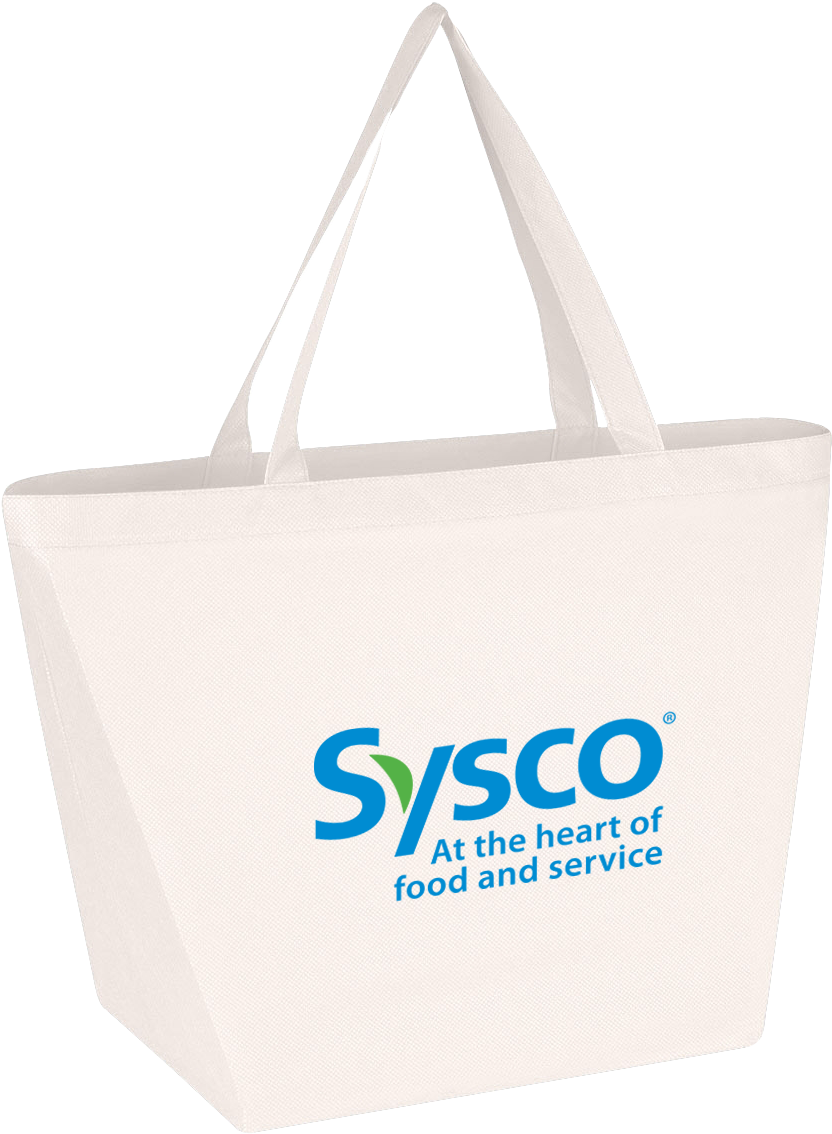 Non-woven Shopper Tote - Sysco Foods (1200x1200), Png Download
