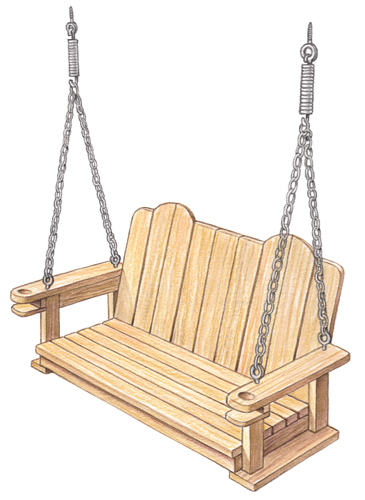 Porch Swing Transparent Png (511x700), Png Download