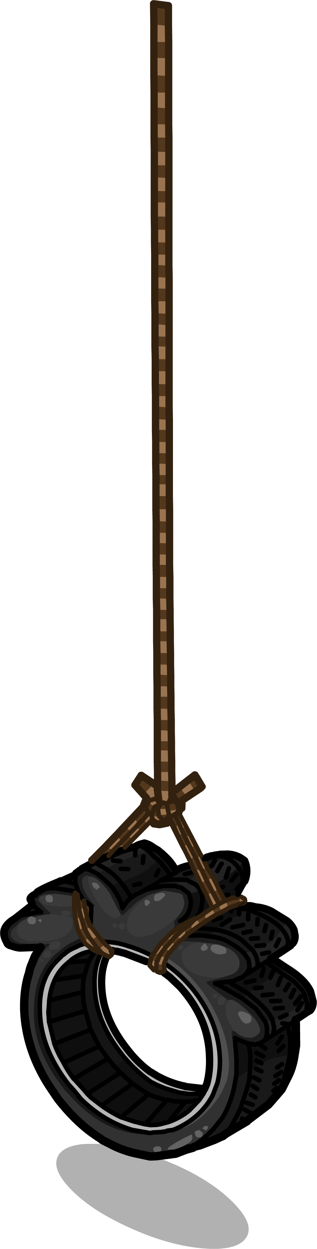 Puffle Tire Swing Sprite 003 - Wiki (1085x4274), Png Download