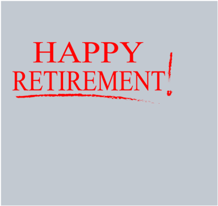 Click For Larger Picture Of Happy Retirement Luncheon - Art (600x595), Png Download