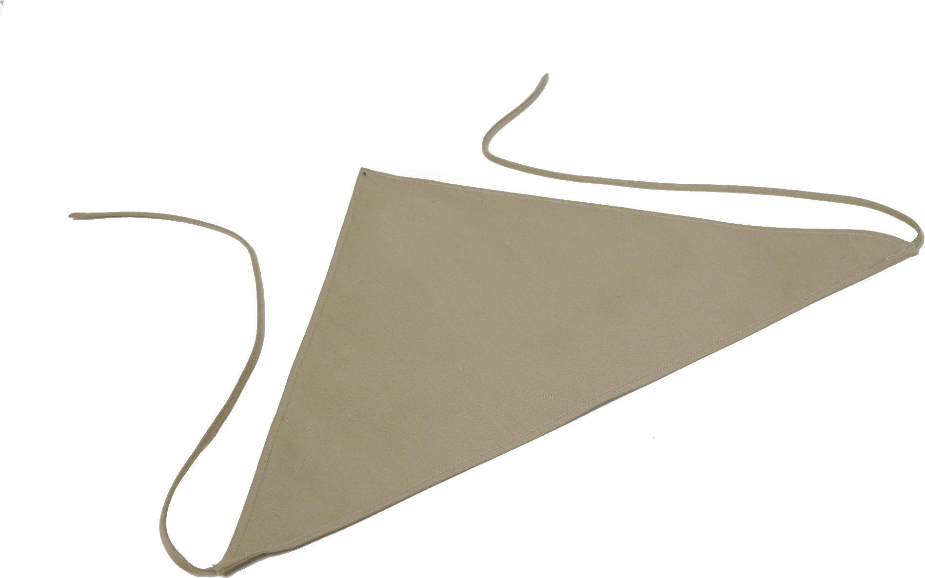 Tie Handkerchief Scarf In Khaki Linen (2120x1416), Png Download