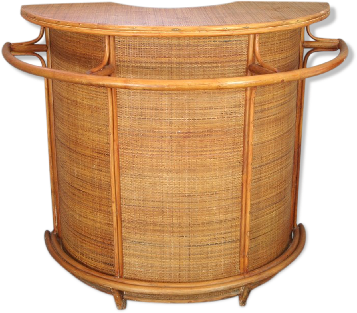 Bar Counter Rattan 60, 70 Vintage Year - Drawer (1457x1457), Png Download