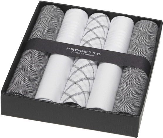 White/grey Handkerchief - Tissue Paper (600x600), Png Download
