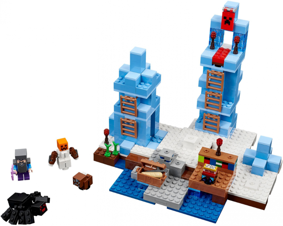 Lego Minecraft The Ice Spikes 21131 (980x980), Png Download