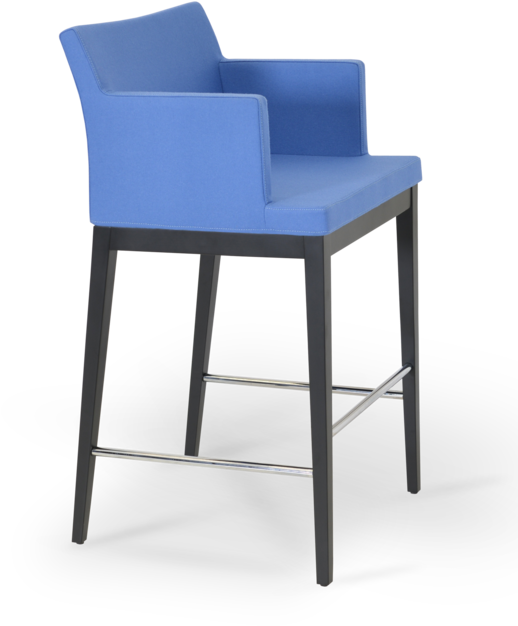 Soho Bar/counter Wood Stool By Soho Concept - Sohoconcept Soho Wood Chair | Sky Blue Camira Wool (561x700), Png Download