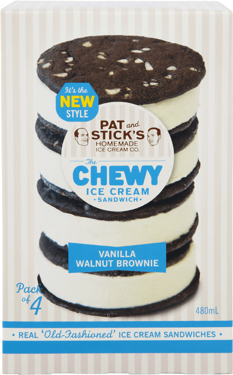 Pat And Stick's - Pat And Sticks Ice Cream Sandwich (561x841), Png Download