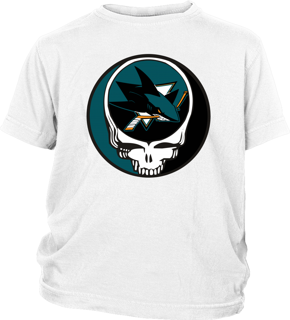 San Jose Sharks Grateful Dead Steal Your Face Hockey - Save Me Im Fine Ambigram (1024x1024), Png Download