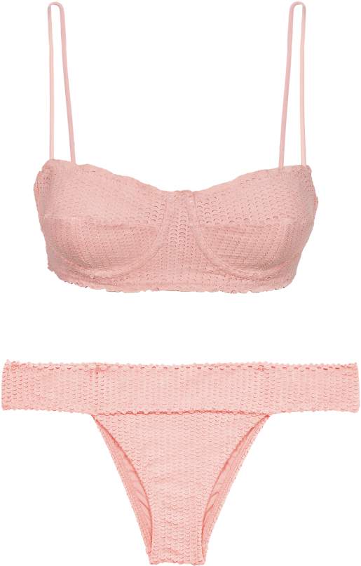 Romance Scales Corsage Bikini - Lingerie (854x1024), Png Download