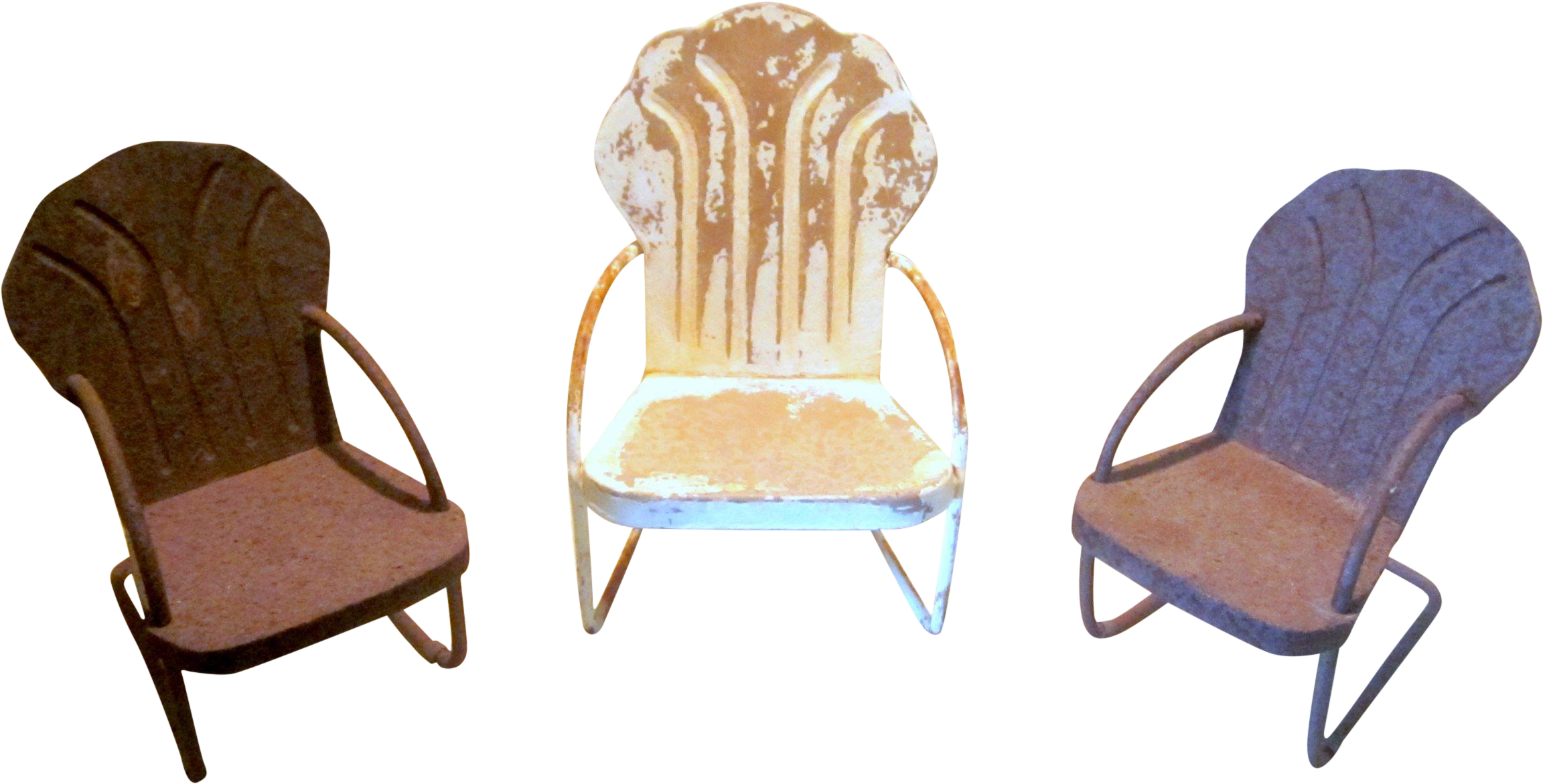 Miniature Adirondack Style Garden Chair - Chair (2474x1514), Png Download