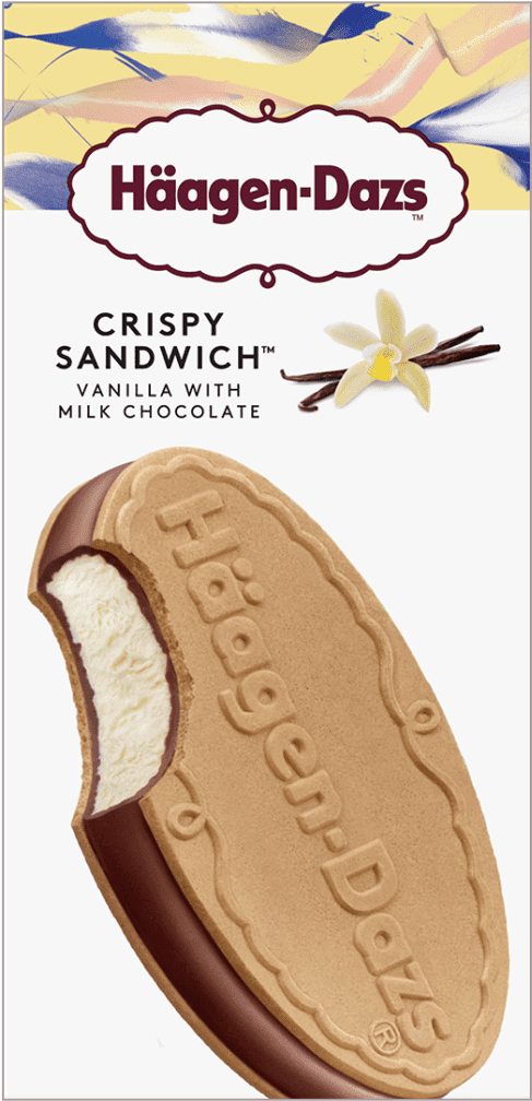 Vanilla With Milk Choc Cream Crisps New Sandwich (1024x1024), Png Download