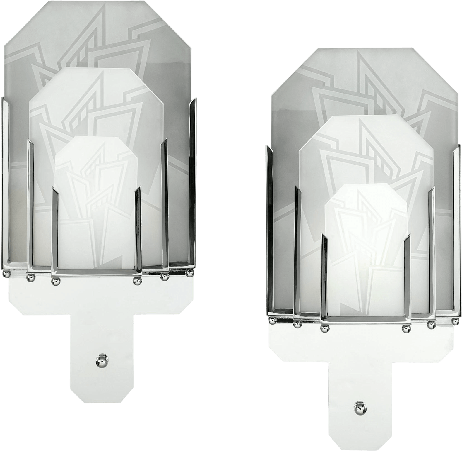 Frosted Glass Art Deco Sconces - Sconce (1750x1750), Png Download