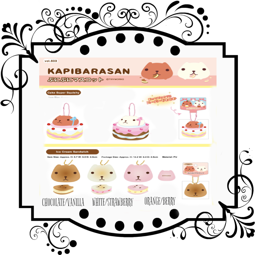 Kapibarasan Ice Cream Sandwich/ Cake Super Squishy - Tim Holtz Stamper's Anonymous Collection Stamp & (1024x1024), Png Download
