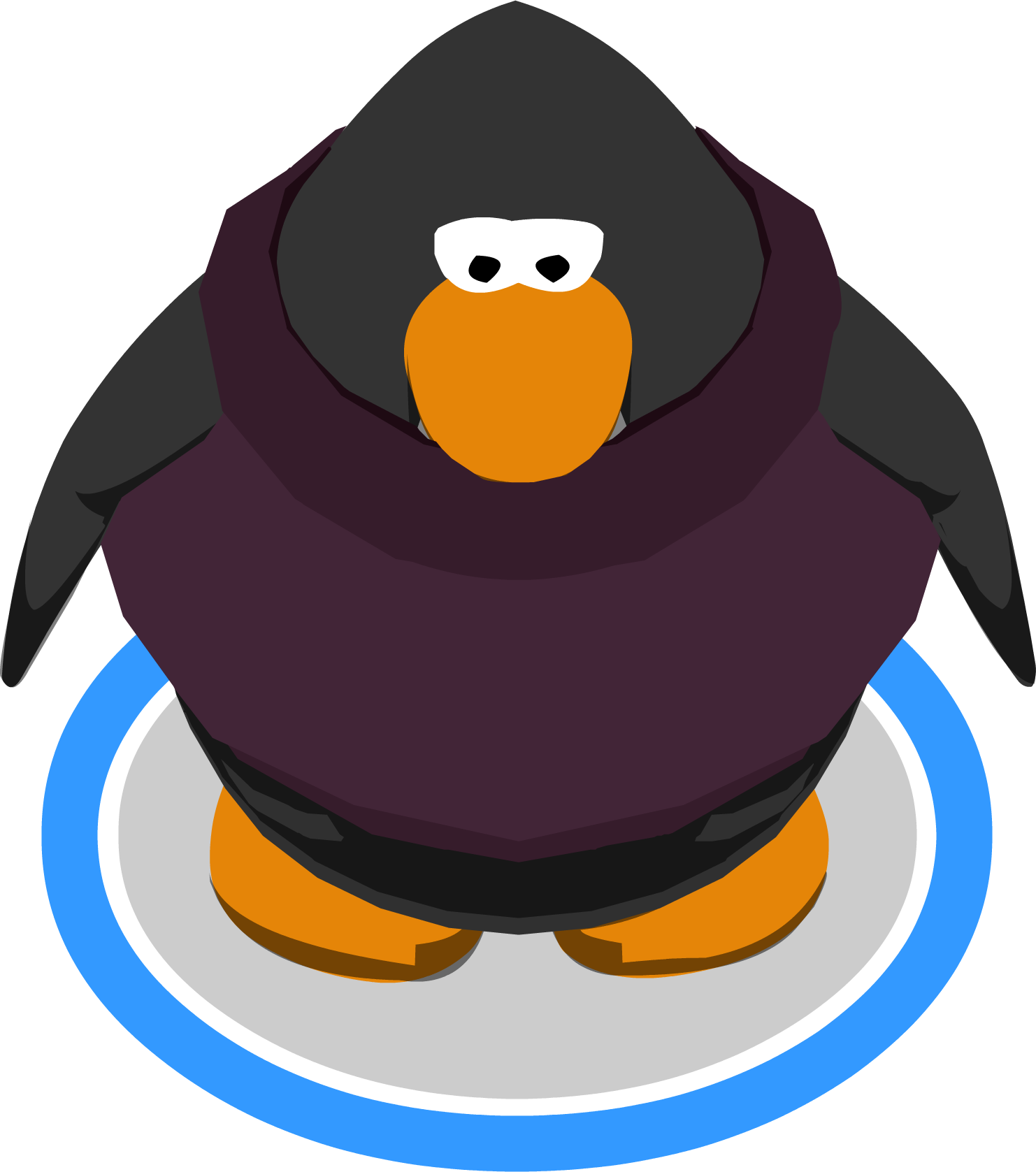 Purple Cloud Look 1 - Club Penguin Penguins Png (1482x1677), Png Download
