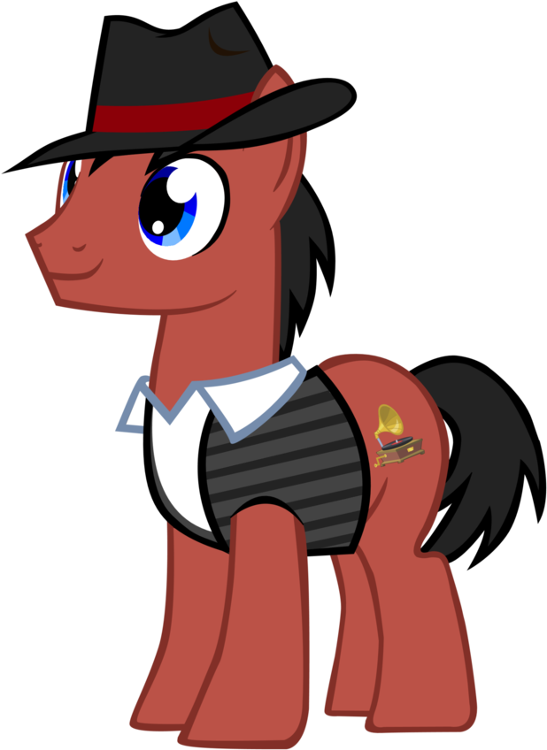 Zipdry, Earth Pony, Hat, Oc, Oc Only, Pony, Safe, Trilby - Cartoon (730x1095), Png Download