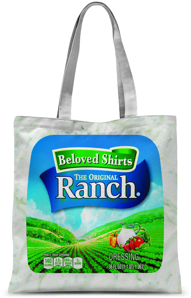 Ranch Dressing Classic Sublimation Tote Bag (1024x1024), Png Download