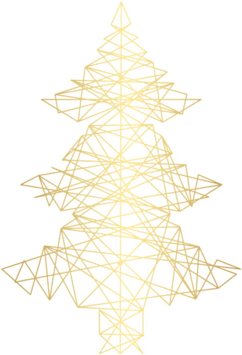 Free Png Gold Decorative Xmas Tree Png Images Transparent - Portable Network Graphics (480x701), Png Download
