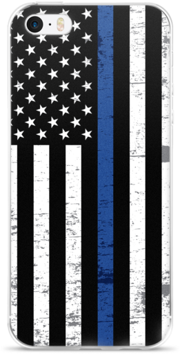Thin Blue Line Flag Iphone Case - Hinh Anh Ve Lien Minh Chau Au Eu (600x600), Png Download