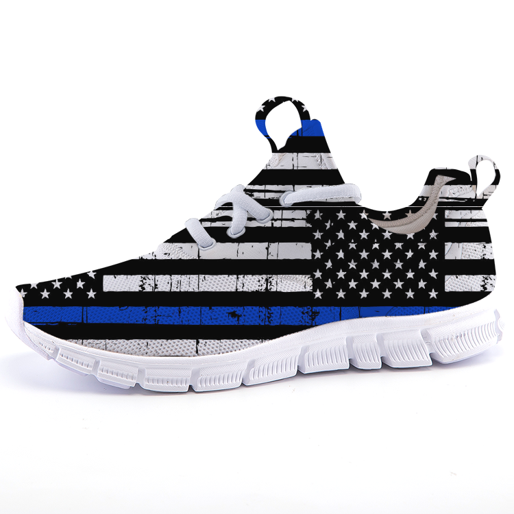 thin blue line nike shoes