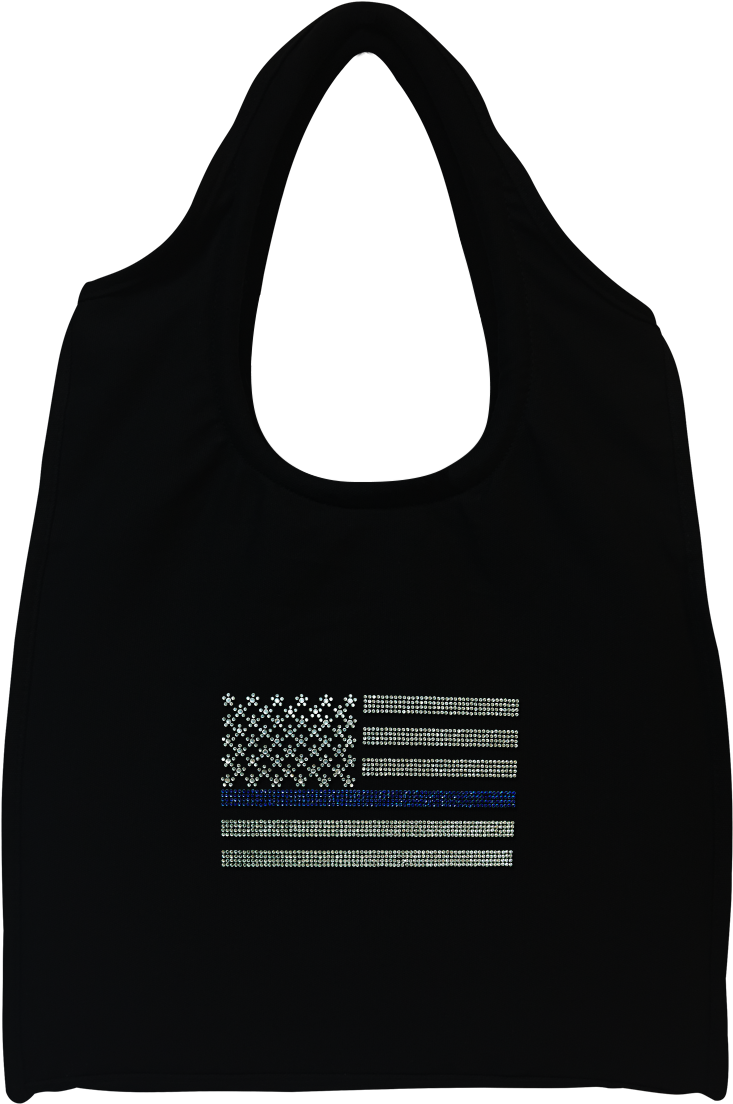 Blue Line Flag Tote Bag - Tote Bag (800x1200), Png Download
