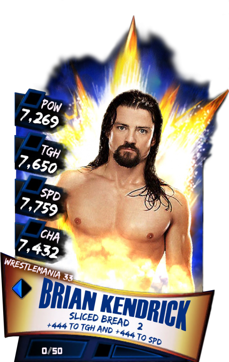 Supercard Briankendrick S3 Ultimate Raw 9664 - Wwe Supercard Wrestlemania 33 Aj Styles (733x1158), Png Download
