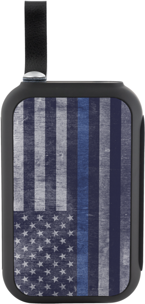 Thin Blue Line Flag Bluetooth Speaker - Polka Dot (1024x1024), Png Download
