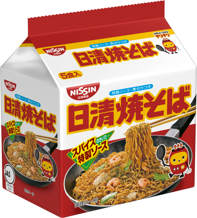 Nissin / Instant Fried Noodle 100g - Nissin Noodles Yakisoba (649x719), Png Download