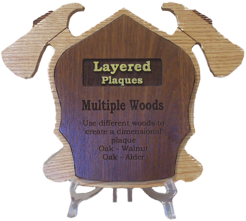 Layered Plaque - Sign (871x780), Png Download