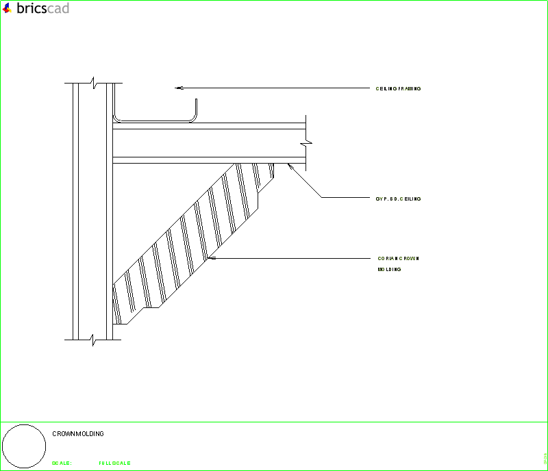 Crown Molding Installation Detail - Diagram (800x688), Png Download