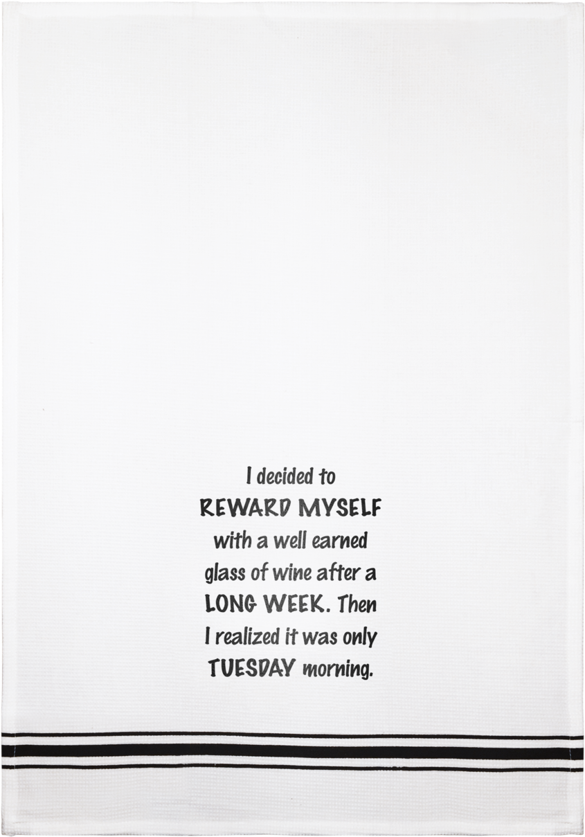 La Trading Co - La Trading Co. Reward Myself Luxe Waffle Kitchen Towel (1024x1365), Png Download