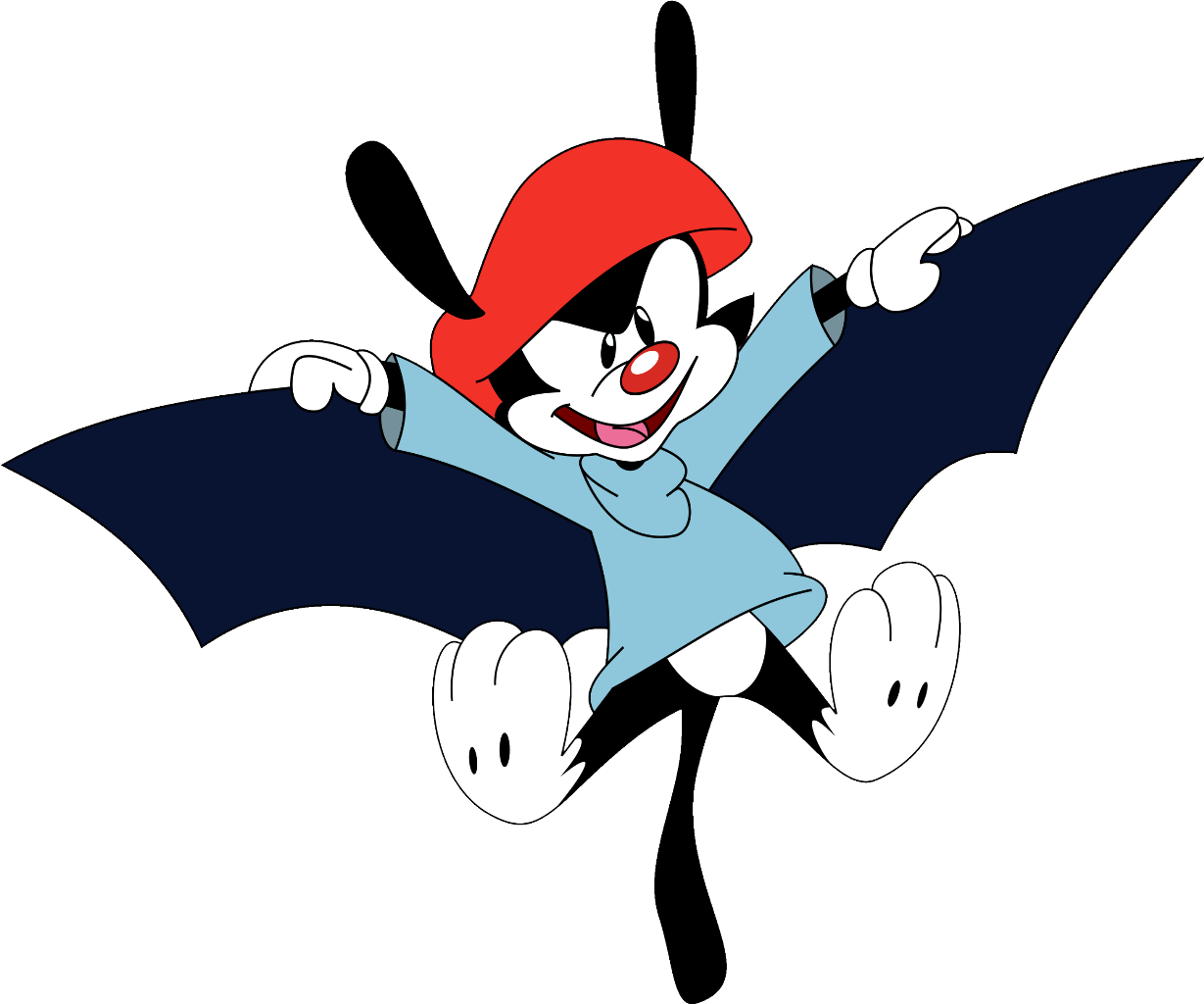 Animaniacs Wakko Bat (1229x1024), Png Download