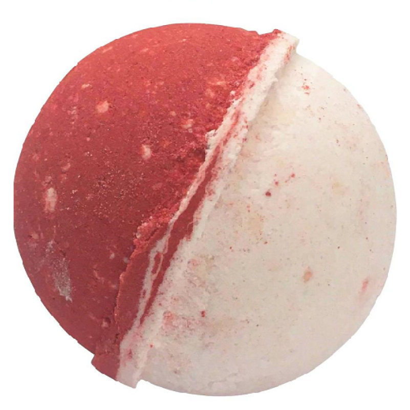 Naturally Vain Candy Cane Bath Bomb - Candy Cane Bubbles (800x1200), Png Download