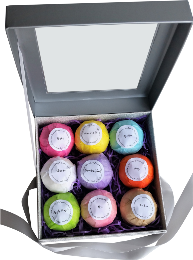 Bath Bombs, 9 In A Set (1024x1024), Png Download