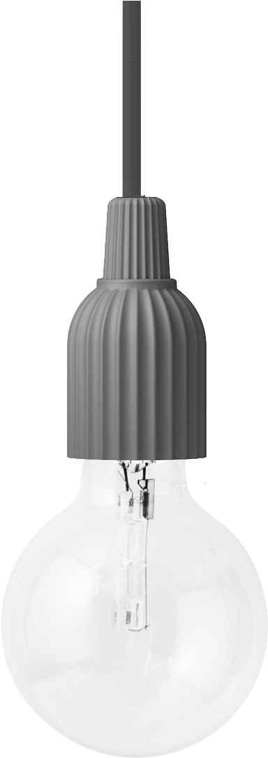 Dark Grey, 15 Cm - Porcelanowa Lampa Wisząca Lp Fitting, Ciemnoszara - (1200x1200), Png Download