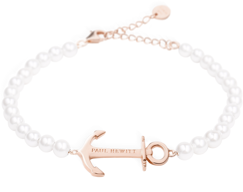 Paul Hewitt Anchor Spirit Pearl Ip Rose Gold Jewellery - Paul Hewitt Armband Perlen (1000x1000), Png Download