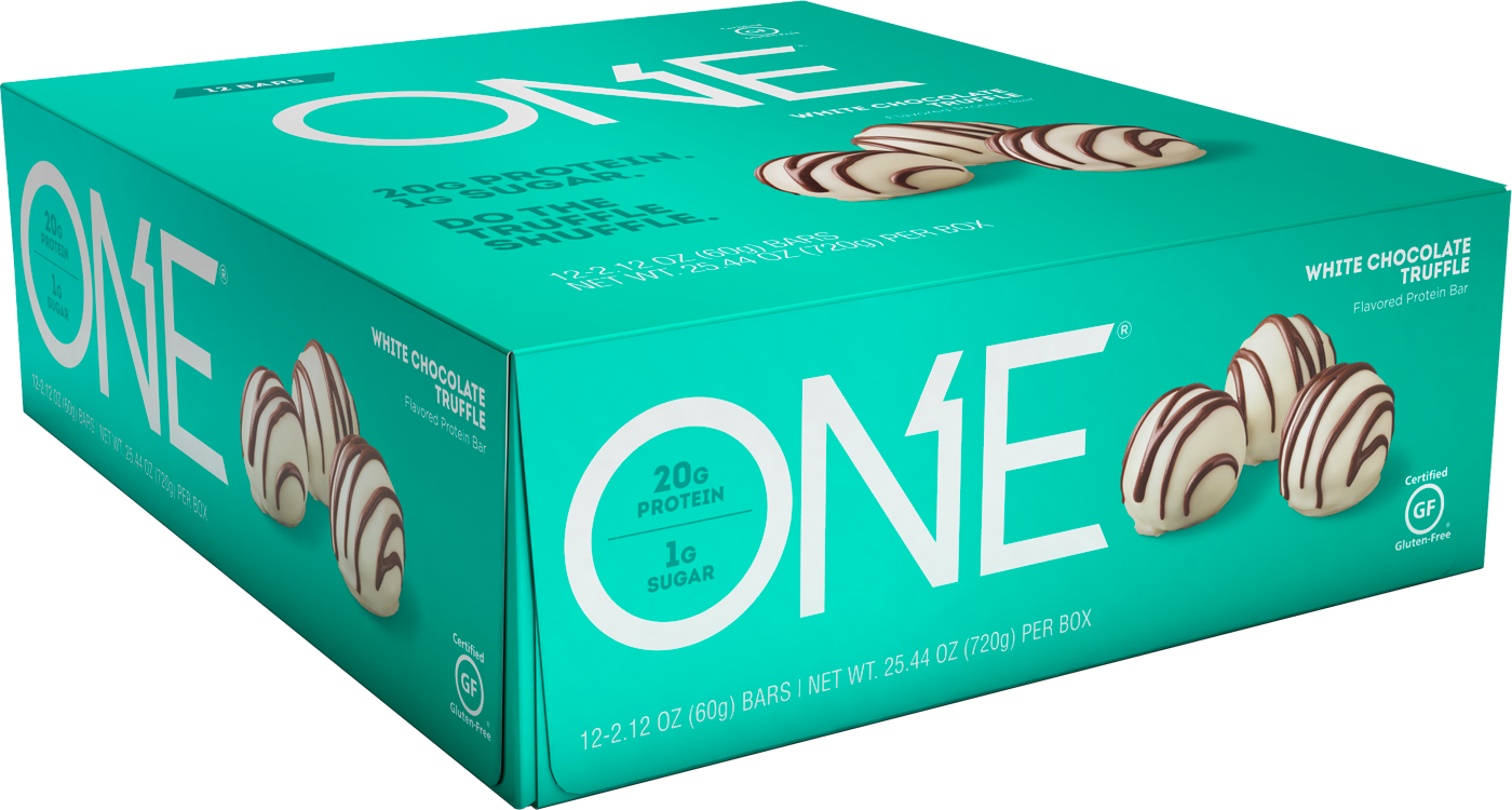 One Bar White Chocolate Truffle Protein Bar - White Chocolate Truffle One Bar (1400x750), Png Download