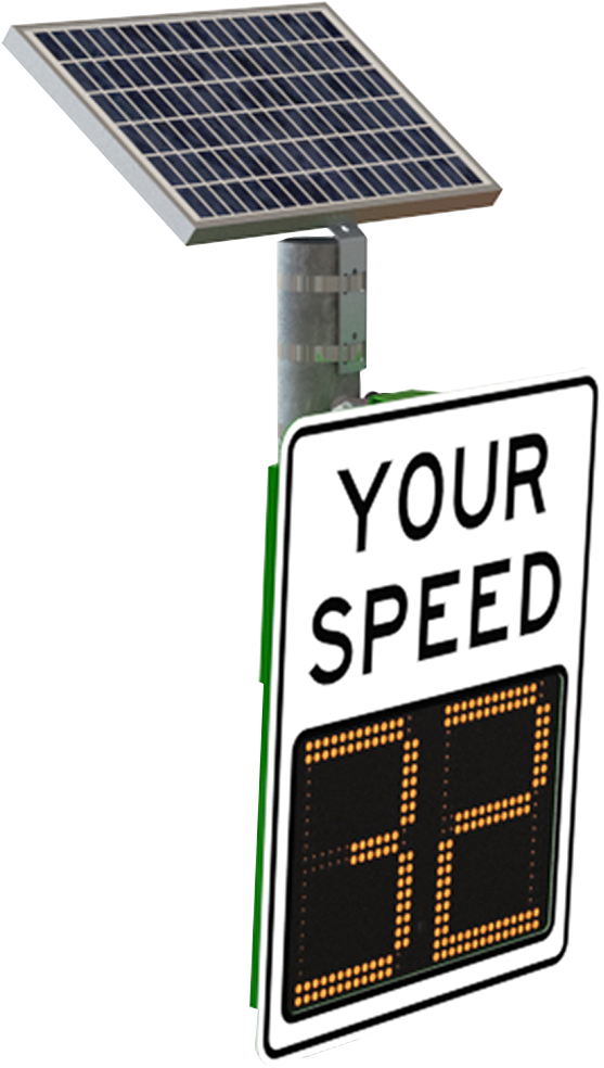 More Info - Radar Speed Sign (585x1044), Png Download
