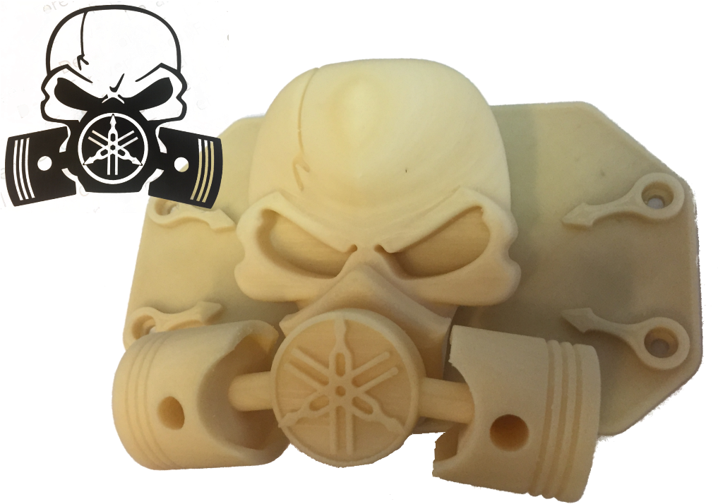 By Kermitdodo Jan 21, 2018 View Original - Vw Volkswagen Skull Piston Gas Mask Premium Decal 5 (1024x732), Png Download