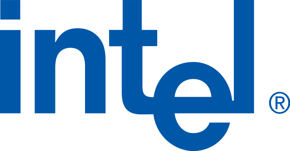 Intel Old Logo (1000x522), Png Download