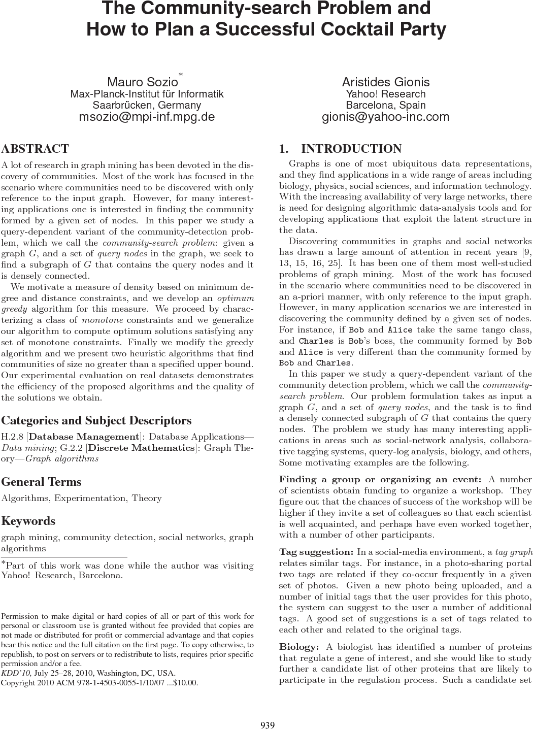 The Community-search Problem And How To Plan A Successful - Document (1056x1435), Png Download