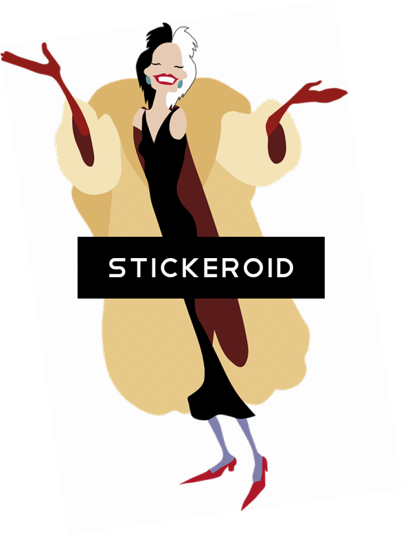 Cruella De Vil Pic Cartoons Disney - Cruelly Deville Charm Bracelet (587x781), Png Download