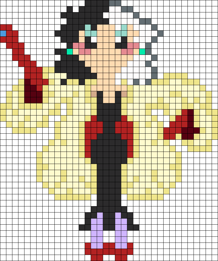 Cruella Deville Perler Bead Pattern / Bead Sprite - Hama Beads Disney Dalmatian (757x904), Png Download