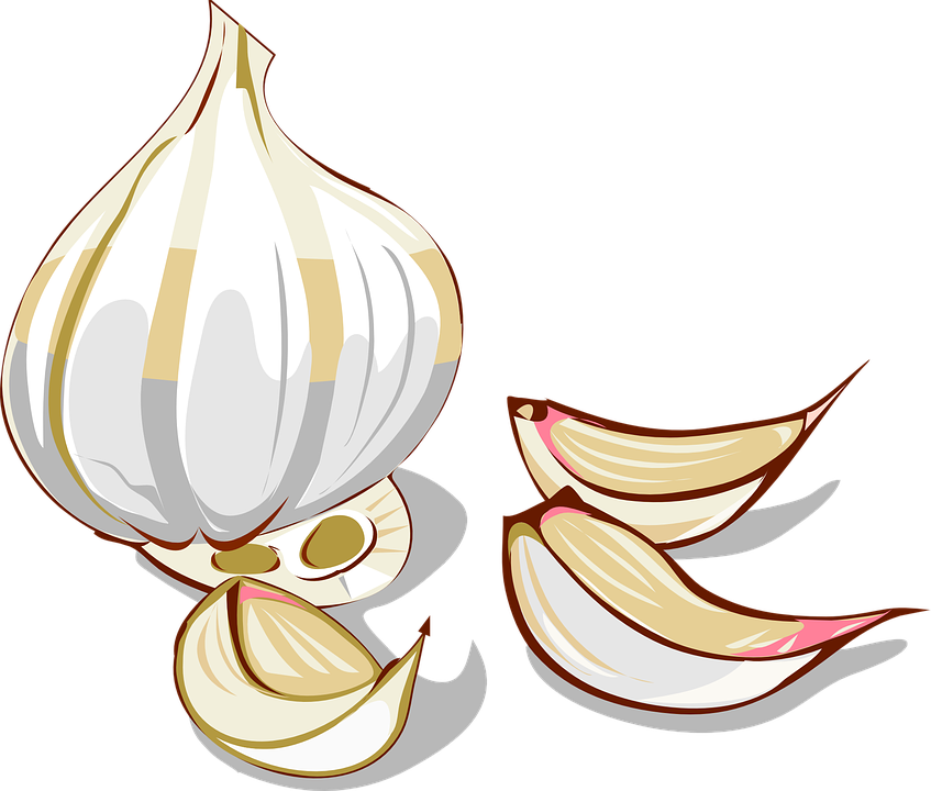 Garlic, Cloves, Clove, Vegetable, Organic, Spice - Garlic Clipart (847x720), Png Download