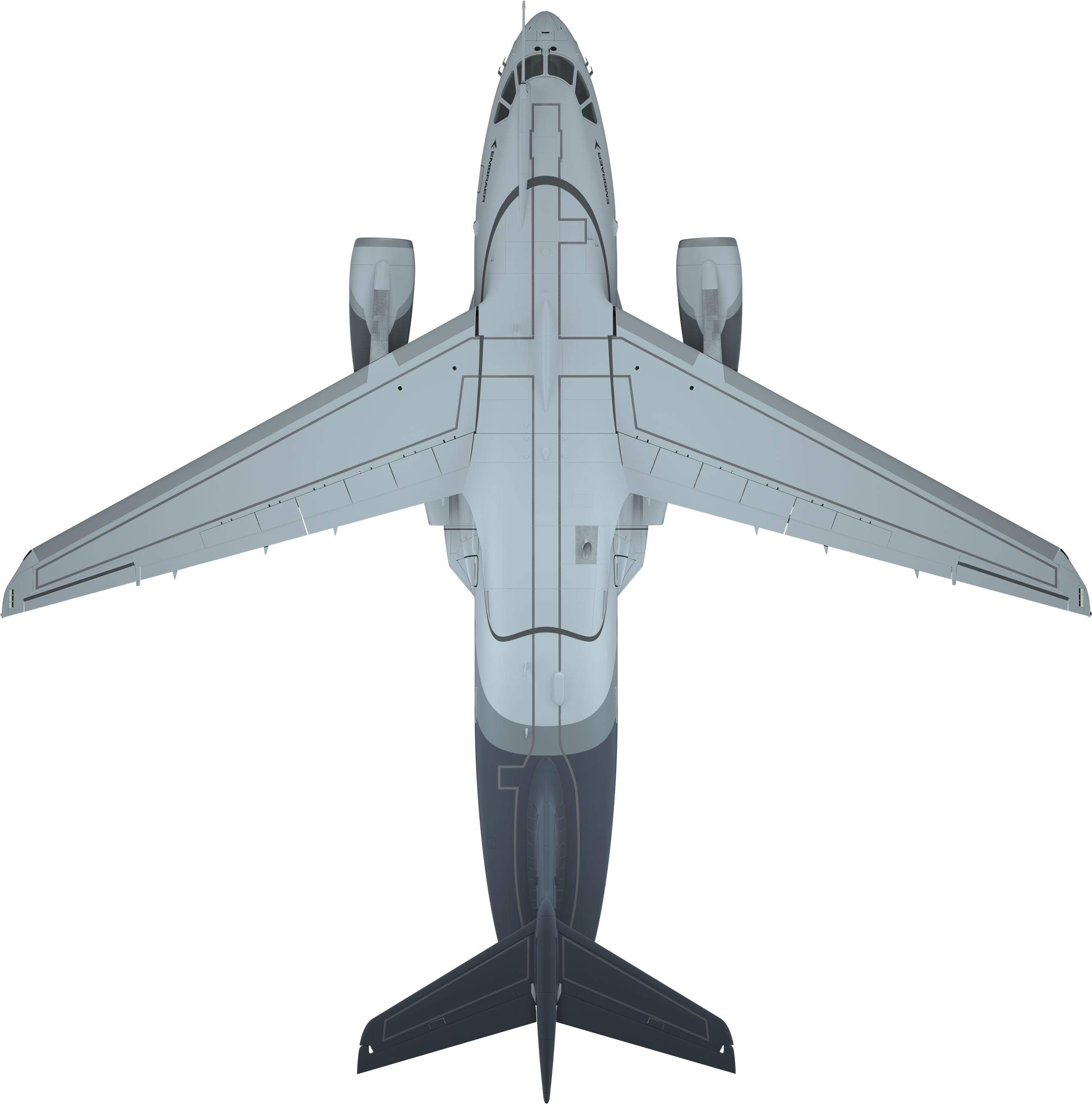 The New Generation Multi-mission Transport Aircraft - Airbus A320 Top Down (2600x2629), Png Download