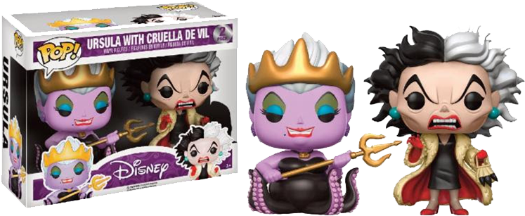 Ursula & Cruella Twin Pack Limited Edition - Funko Pop Ursula Cruella (800x800), Png Download