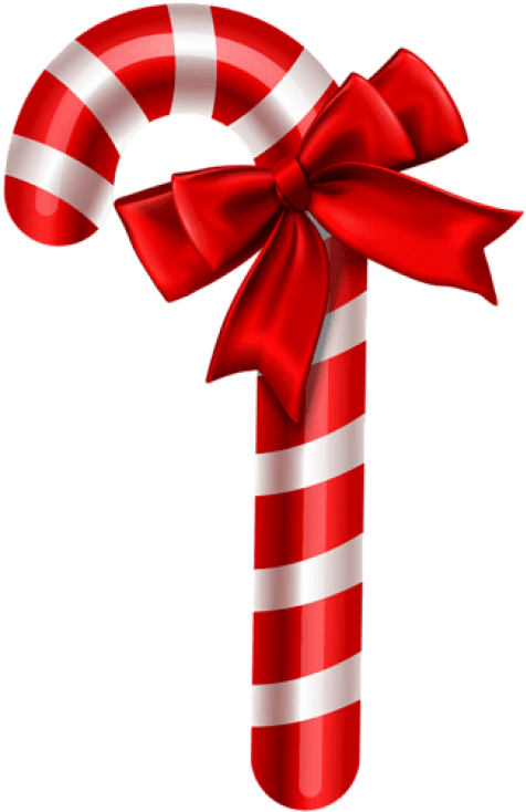 Candy Cane Christmas Ornament Png (480x879), Png Download